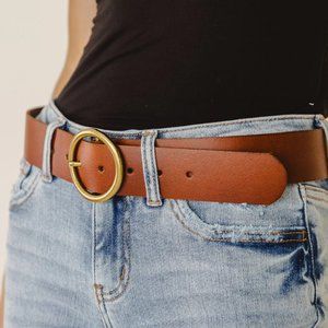 WILLOW LEATHER BELT IN TAN
